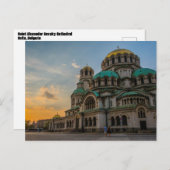 Kathedraal van Sint-Alexander Nevski Briefkaart (Voorkant / Achterkant)