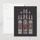 Kathedraal van Sint-Polycarpus Glas-in-loodkunst Briefkaart (Voorkant / Achterkant)