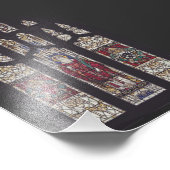 Kathedraal van Sint-Polycarpus Glas-in-loodkunst Foto Afdruk (Hoek)