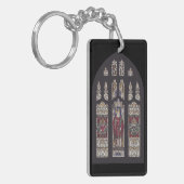 Kathedraal van Sint-Polycarpus Glas-in-loodkunst Sleutelhanger (Voorkant Links)