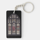 Kathedraal van Sint-Polycarpus Glas-in-loodkunst Sleutelhanger (achterkant)