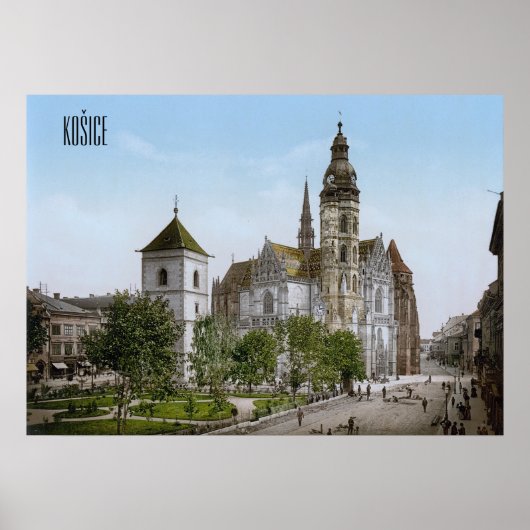 Kathedraal van St. Elizabeth in Košice Poster (Voorkant)