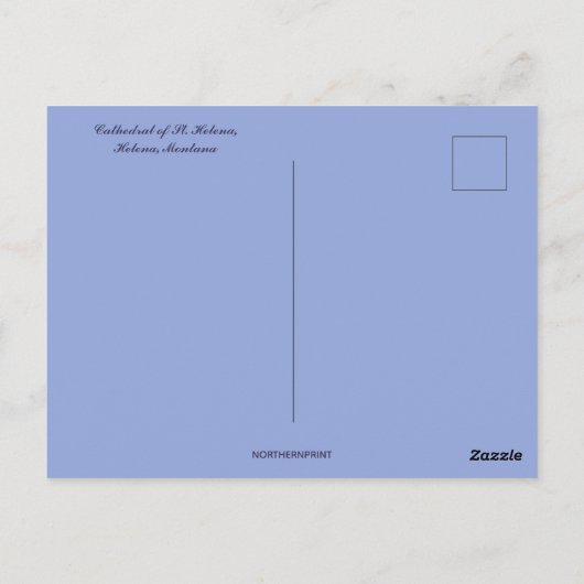 Kathedraal van St. Helena in Helena Montana Briefkaart (Achterkant)