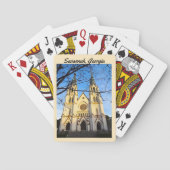 Kathedraal van St. John de Baptist Savannah Georgi Pokerkaarten (Achterkant)