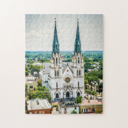 Kathedraal van St. John Savannah puzzle Legpuzzel