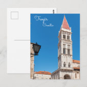 Kathedraal van St. Laurens toren inTrogir - Kroati Briefkaart (Voorkant / Achterkant)