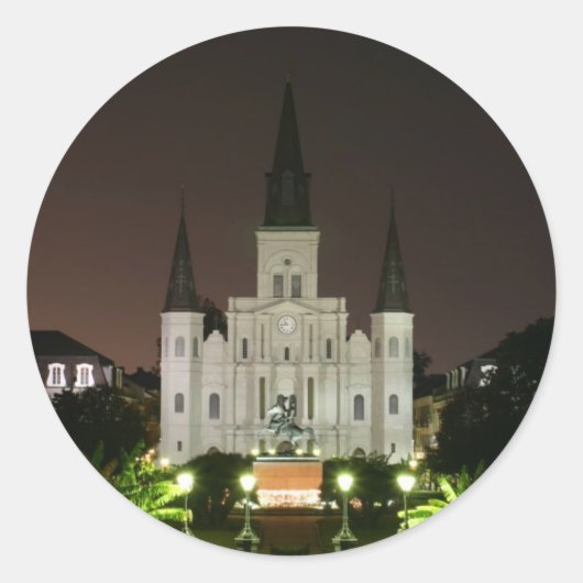 Kathedraal van St Louis, New Orleans Ronde Sticker (Voorkant)