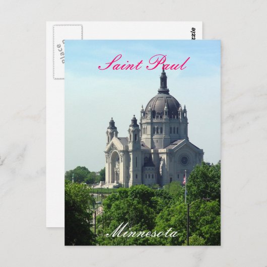Kathedraal van St. Paul Briefkaart (Voorkant / Achterkant)
