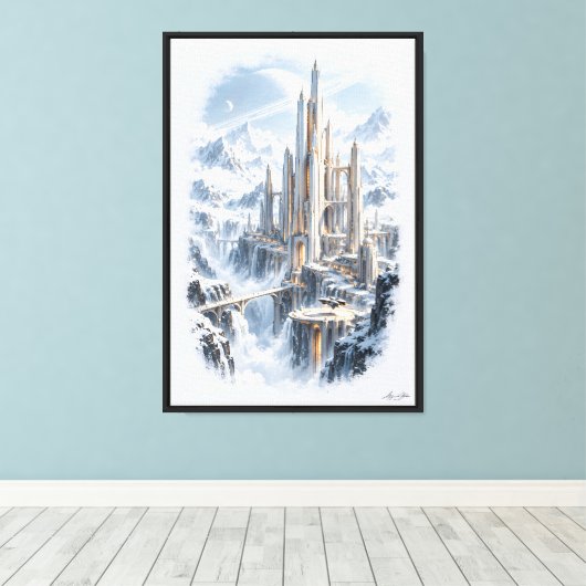 Kathedraal van Stilte Canvas Afdruk (Insitu (Houten vloer))