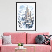 Kathedraal van Stilte Canvas Afdruk (Insitu (Woonkamer))