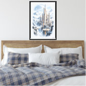 Kathedraal van Stilte Canvas Afdruk (Insitu (Slaapkamer))