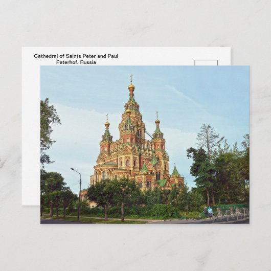 Kathedraal van Sts Peter en Paul, Peterhof, Ruslan Briefkaart (Voorkant / Achterkant)