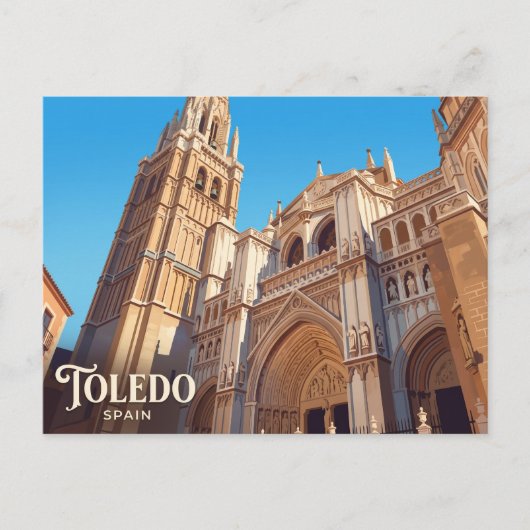 Kathedraal van Toledo Spanje Briefkaart (Voorkant)