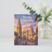 Kathedraal van Toledo Spanje Briefkaart (Staand voorkant)