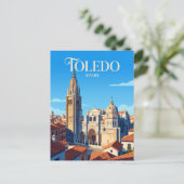 Kathedraal van Toledo Spanje Briefkaart (Staand voorkant)