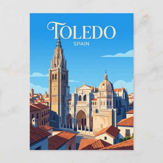 Kathedraal van Toledo Spanje Briefkaart (Voorkant)