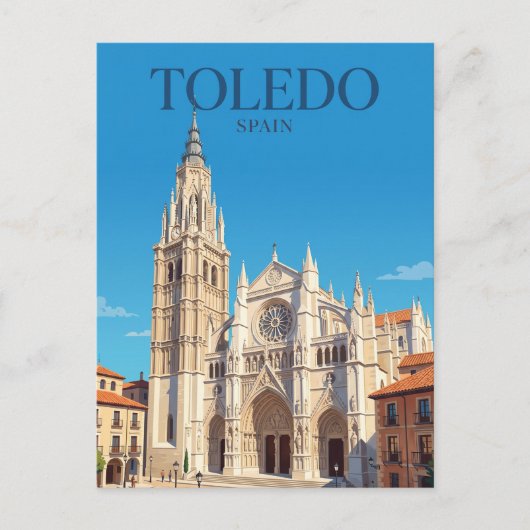 Kathedraal van Toledo Spanje Briefkaart (Voorkant)