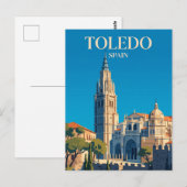 Kathedraal van Toledo Spanje Briefkaart (Voorkant / Achterkant)