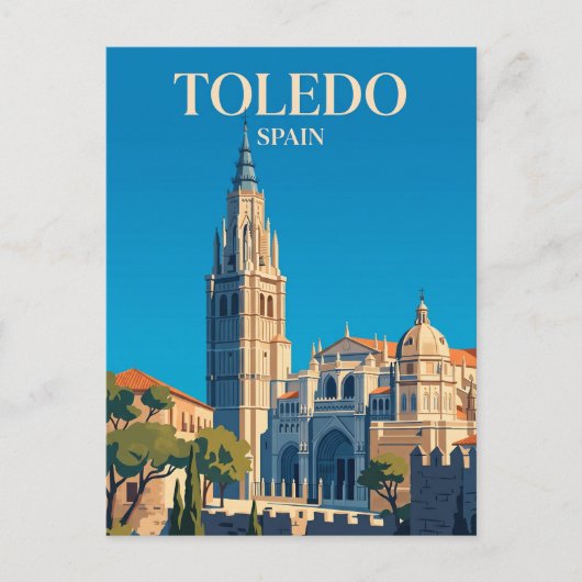 Kathedraal van Toledo Spanje Briefkaart (Voorkant)