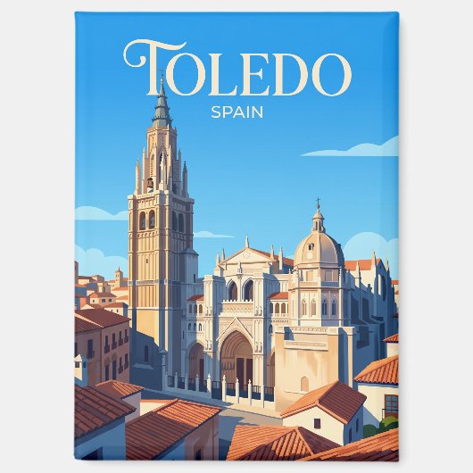 Kathedraal van Toledo Spanje Magneet (Voorkant)