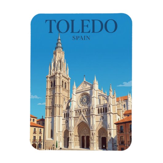 Kathedraal van Toledo Spanje Magneet (Verticaal)