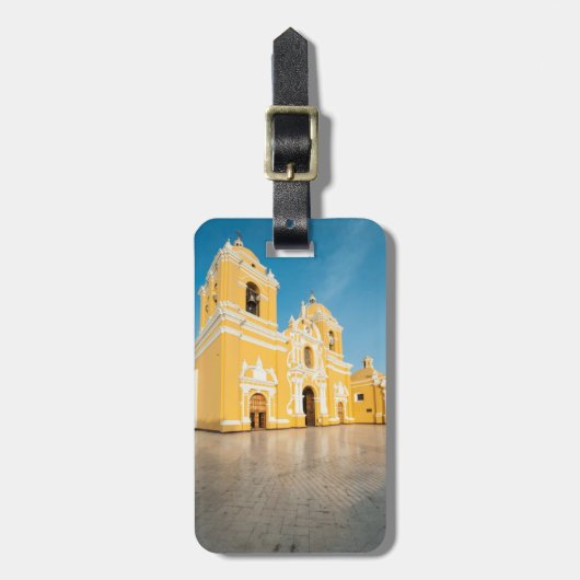 Kathedraal van Trujillo, Trujillo, Peru Bagagelabel (Voorkant verticaal)