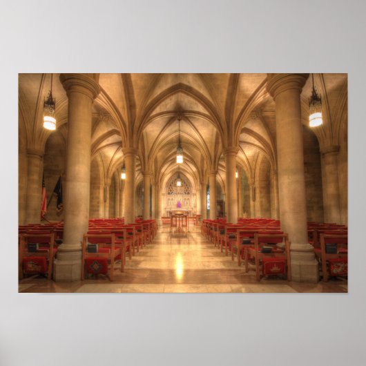 Kathedraal van Washington Bethlehem-kapel Poster (Voorkant)