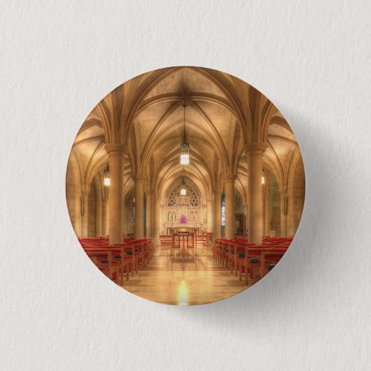 Kathedraal van Washington Bethlehemkapel Ronde Button 3,2 Cm (Voorkant)