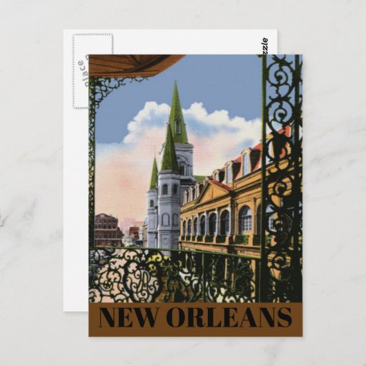 Kathedraal vanaf Balkon Briefkaart (Voorkant / Achterkant)