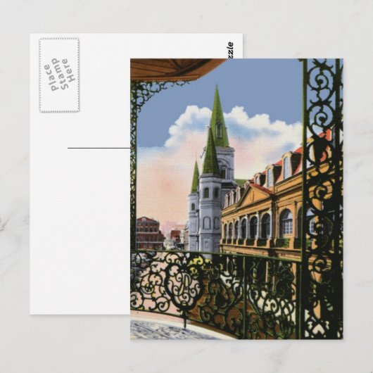 Kathedraal vanaf Balkon Briefkaart (Voorkant / Achterkant)