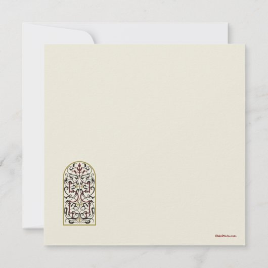 Kathedraal Venster Kaart (Achterkant)