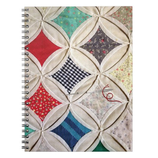 Kathedraal Venster Quilt met naald Notitieboek (Voorkant)