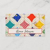 Kathedraal Venster Quilt met naald Visitekaartje (Voorkant)