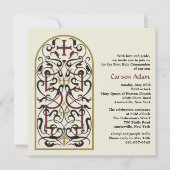 Kathedraal Venster Religieuze Uitnodiging (Voorkant)