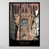 kathedraal vierkant poster (Voorkant)