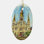 Kathedraal Waterverf Keramisch Ornament (Rechts)