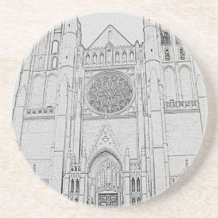 kathedraal zandsteen onderzetter