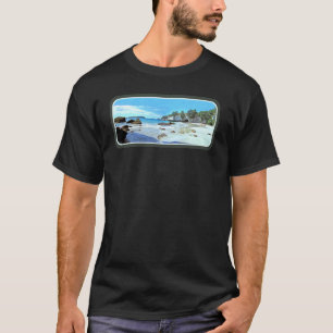 Kathedraalkom Coromandel Nieuw-Zeeland Kiwi-strand T-shirt
