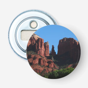 Kathedraalrots in Sedona Arizona Monument Button Flesopener