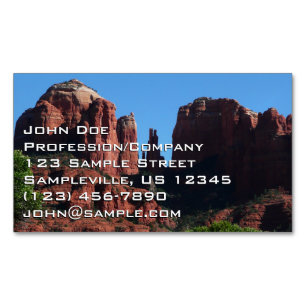 Kathedraalrots in Sedona Arizona Monument Magnetisch Visitekaartje
