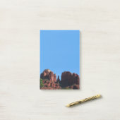 Kathedraalrots in Sedona Arizona Monument Post-it® Notes (Op bureau)