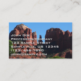 Kathedraalrots in Sedona Arizona Monument Visitekaartje