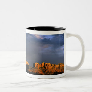 Kathedraalrotsen in Sedona Arizona Tweekleurige Koffiemok