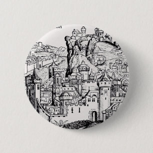 Kathedraalstad York in North Yorkshire Ronde Button 5,7 Cm
