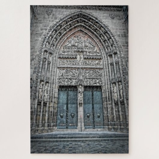 Kathedrale Deuren - Neurenberg Duitsland-20x30-101 Legpuzzel (Verticaal)