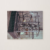 Kathedrale klok gemaakt voor de toren in Salisbury Legpuzzel (Horizontaal)