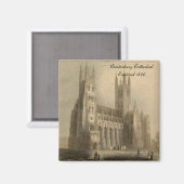 Kathedralen van Engeland Reeks: Canterbury 1836 Magneet (Voorkant / Achterkant)