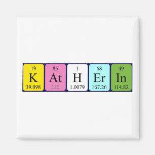 Katherin periodiek table name magnet