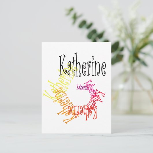 Katherine Briefkaart (Staand voorkant)