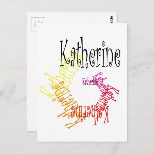 Katherine Briefkaart (Voorkant / Achterkant)